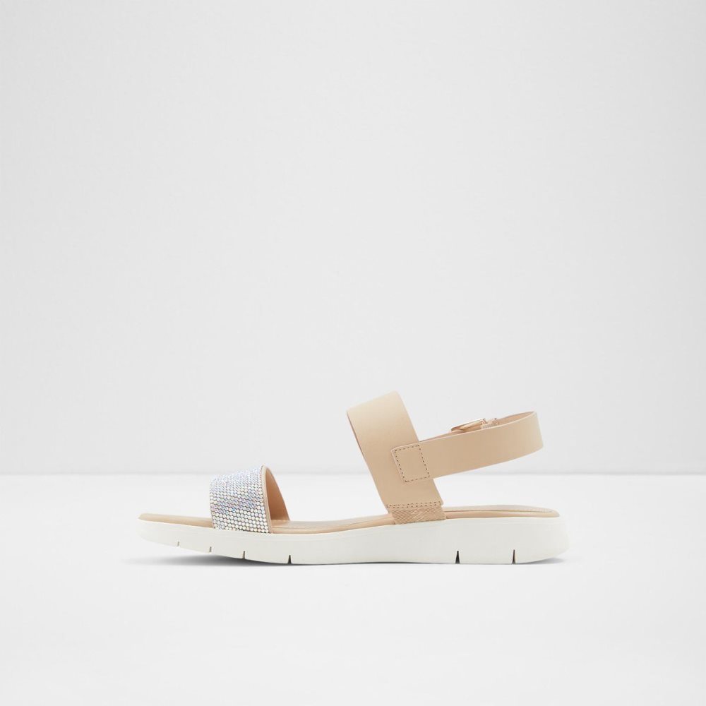 White / Beige Aldo Woema Flat sandal | 352940-JXS