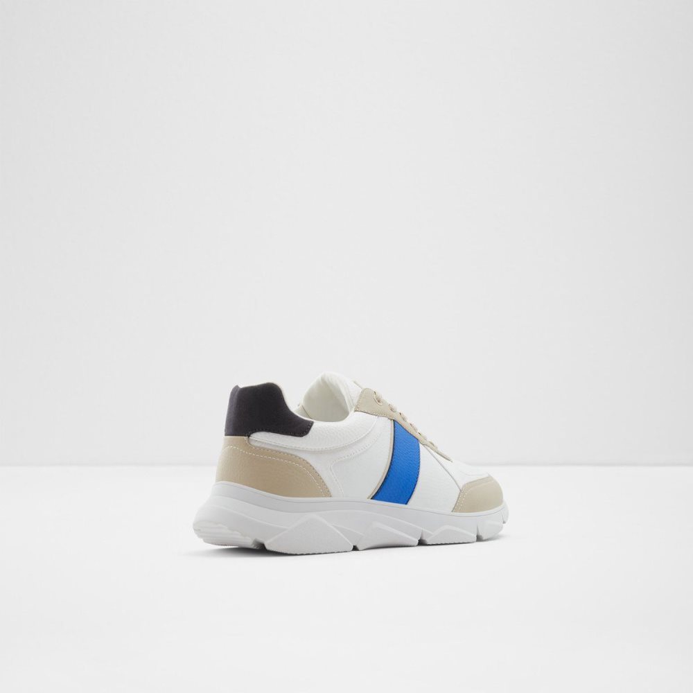 White / Navy Aldo Murvaise Jogger Sole Sneaker | 820473-FWA