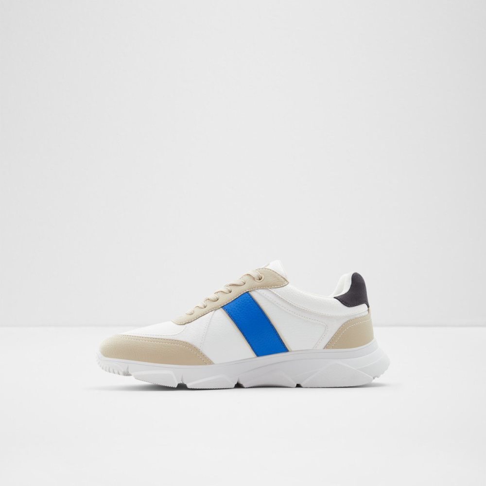 White / Navy Aldo Murvaise Jogger Sole Sneaker | 820473-FWA