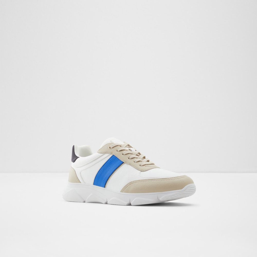 White / Navy Aldo Murvaise Jogger Sole Sneaker | 820473-FWA